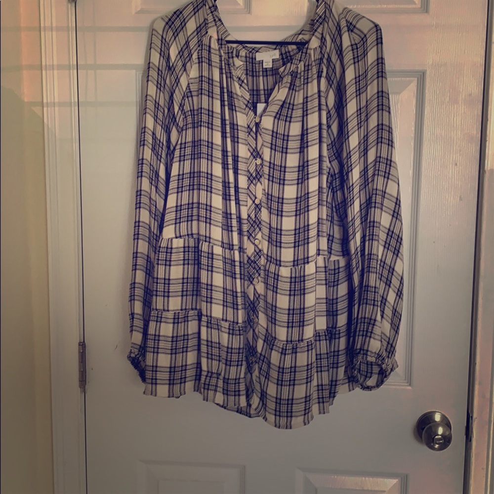 Woman’s long sleeve blouse.